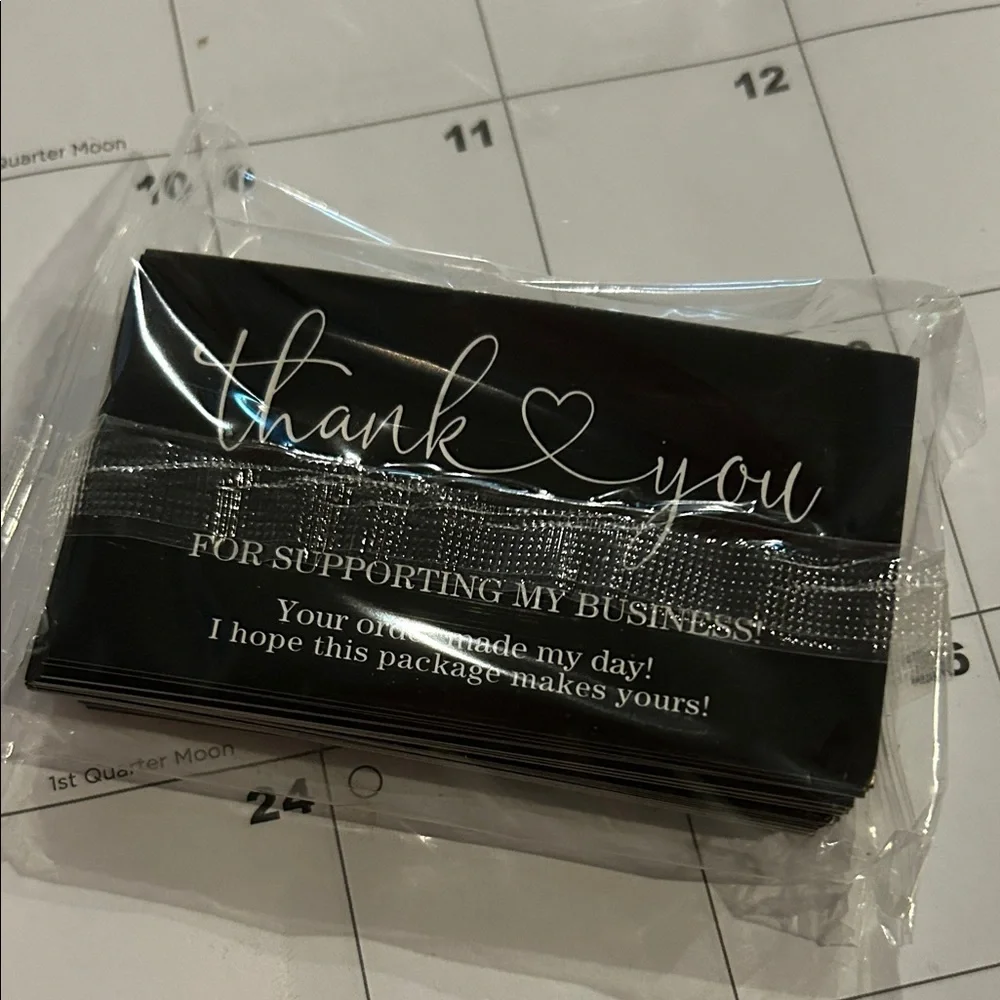 Thank you cards 50pieces NEW